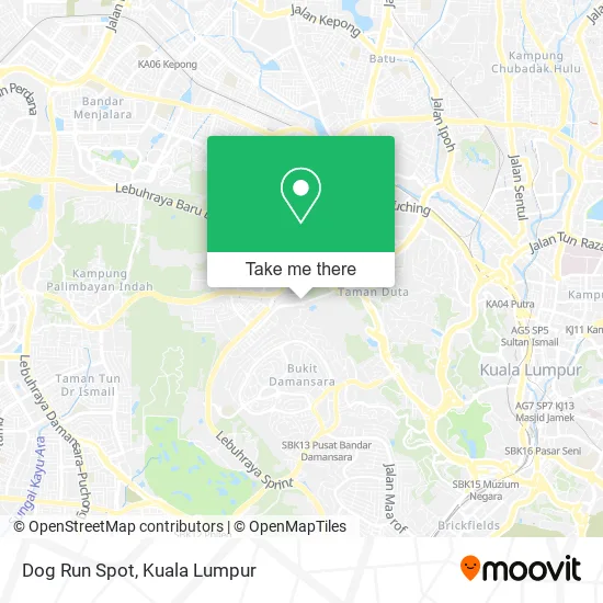 Dog Run Spot map