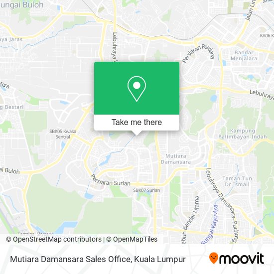 Mutiara Damansara Sales Office map