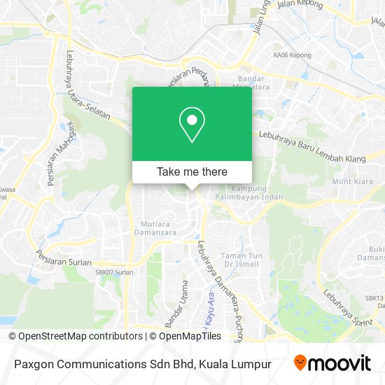 Peta Paxgon Communications Sdn Bhd
