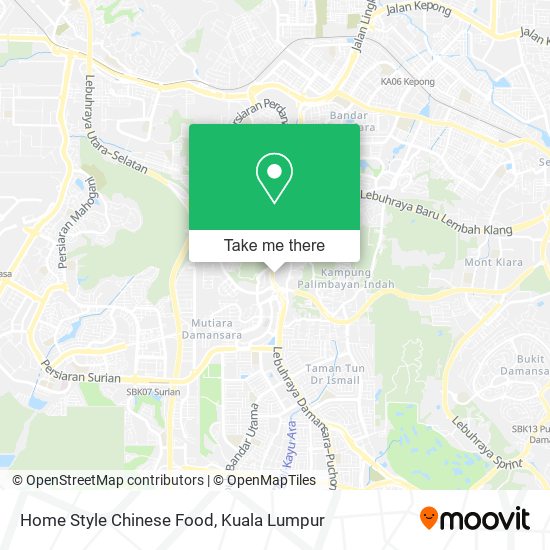 Home Style Chinese Food map