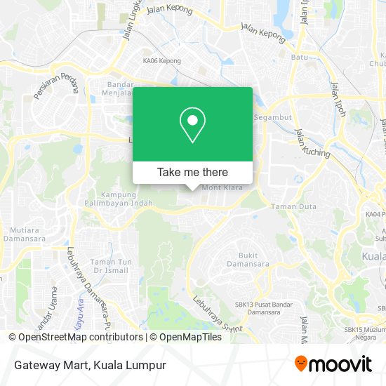 Gateway Mart map