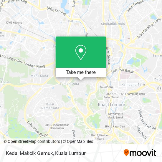 Kedai Makcik Gemuk map