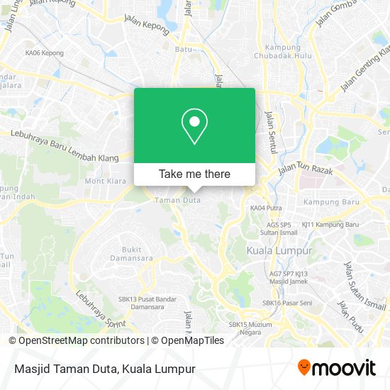 Masjid Taman Duta map