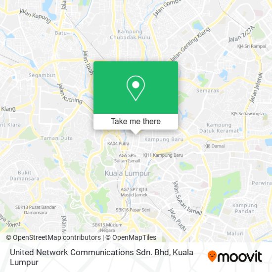 United Network Communications Sdn. Bhd map