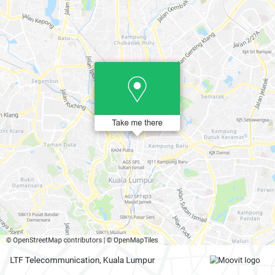 LTF Telecommunication map