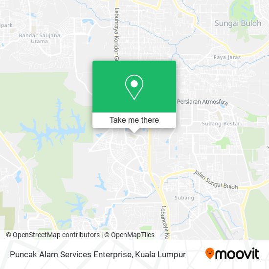 Peta Puncak Alam Services Enterprise