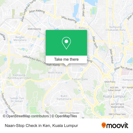 Naan-Stop Check in Ken map