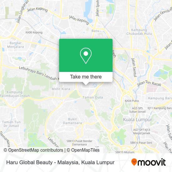 Peta Haru Global Beauty - Malaysia