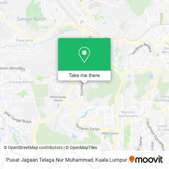 Pusat Jagaan Telaga Nur Muhammad map