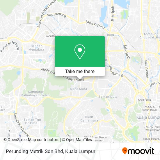 Perunding Metrik Sdn Bhd map