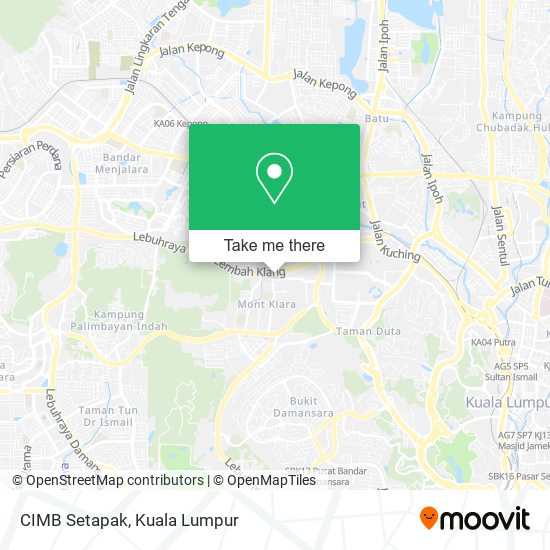 CIMB Setapak map