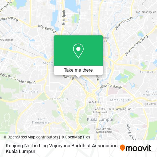 Peta Kunjung Norbu Ling Vajrayana Buddhist Association