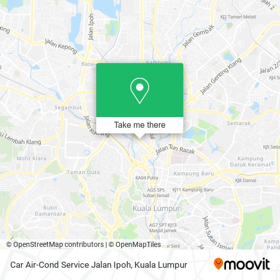 Car Air-Cond Service Jalan Ipoh map