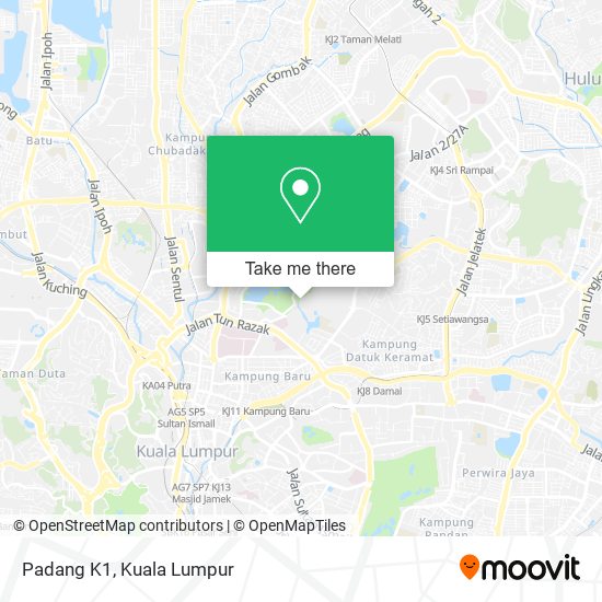 Padang K1 map