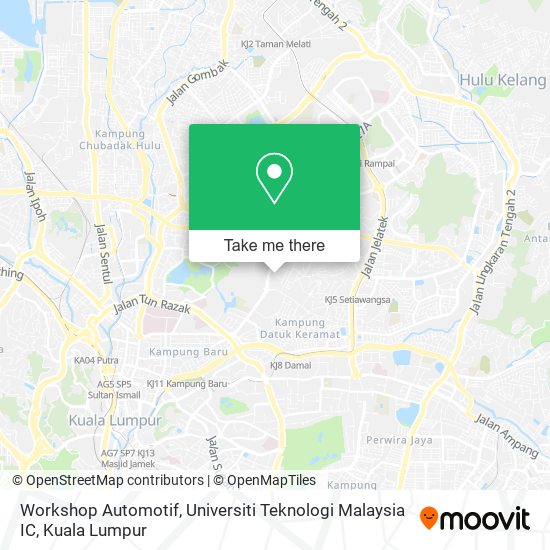 Workshop Automotif, Universiti Teknologi Malaysia IC map