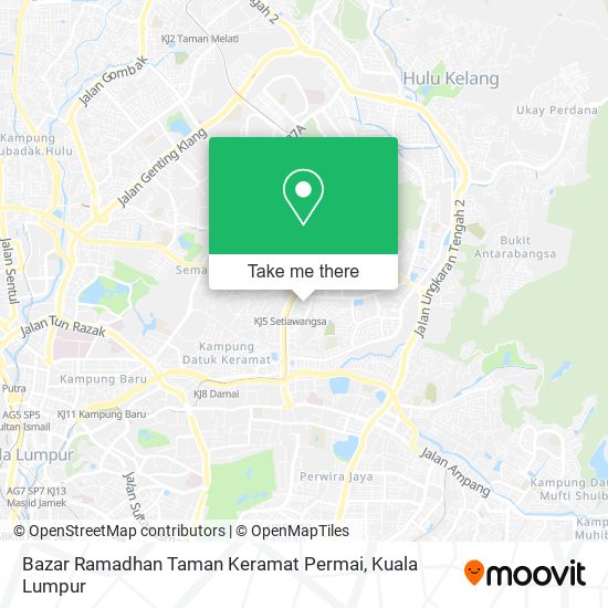 Bazar Ramadhan Taman Keramat Permai map