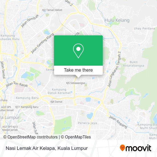 Nasi Lemak Air Kelapa map