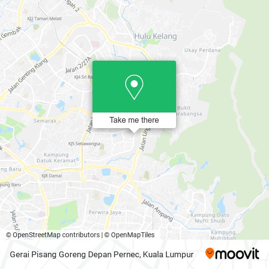 Gerai Pisang Goreng Depan Pernec map