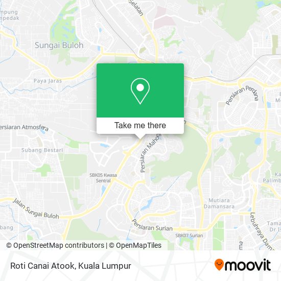 Roti Canai Atook map