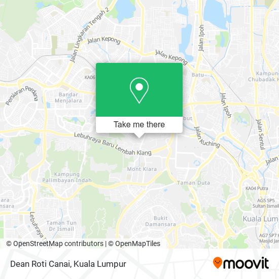 Dean Roti Canai map