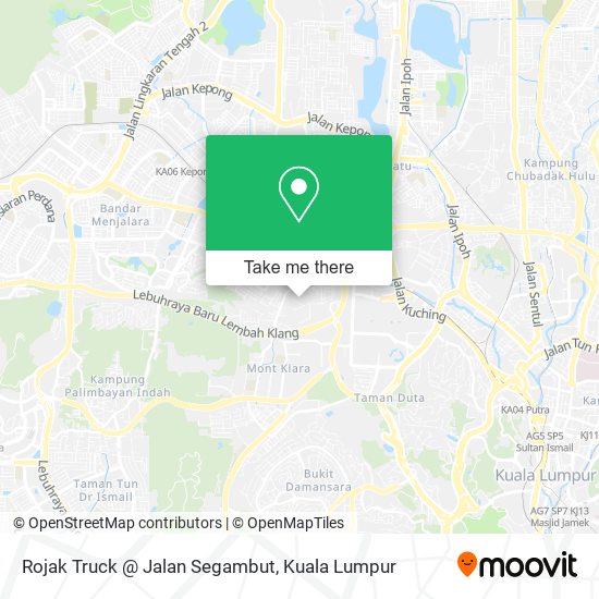 Peta Rojak Truck @ Jalan Segambut