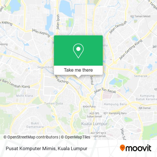 Pusat Komputer Mimis map