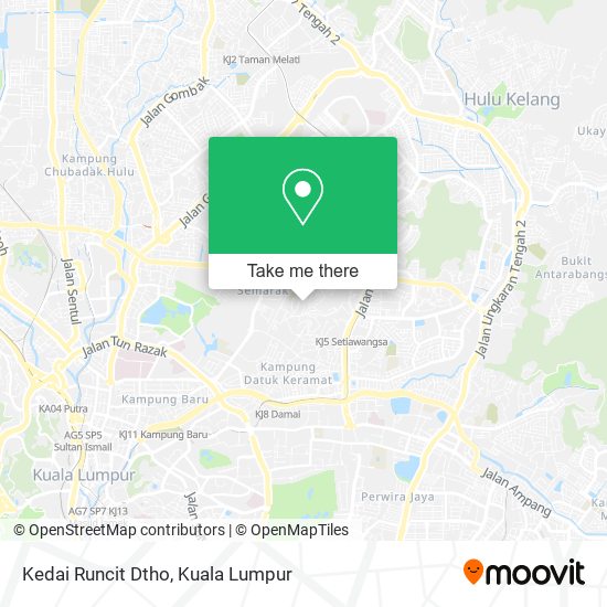 Kedai Runcit Dtho map