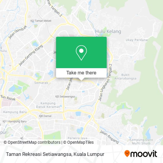 Peta Taman Rekreasi Setiawangsa