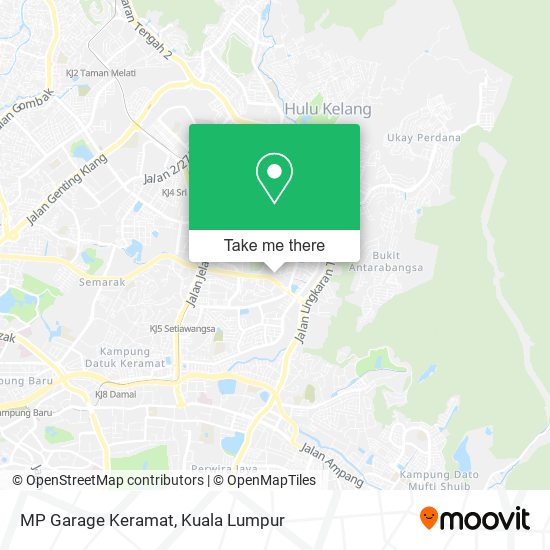 MP Garage Keramat map