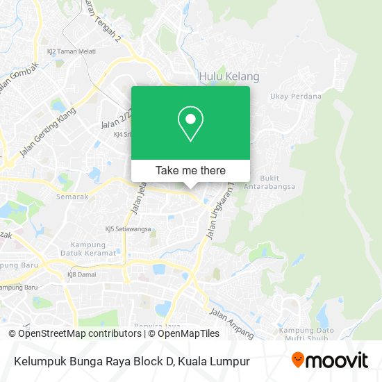 Peta Kelumpuk Bunga Raya Block D