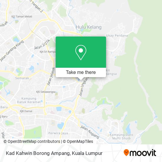 Kad Kahwin Borong Ampang map