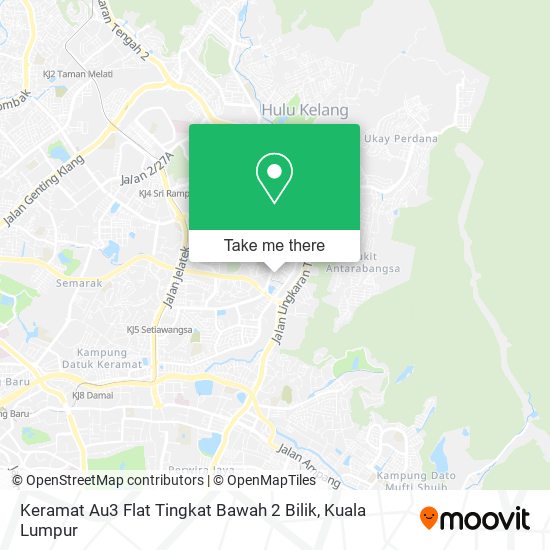 Keramat Au3 Flat Tingkat Bawah 2 Bilik map