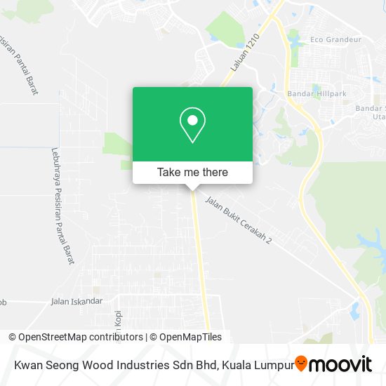 Peta Kwan Seong Wood Industries Sdn Bhd