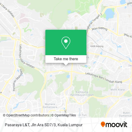 Pasaraya L&T, Jln Ara SD7/3 map