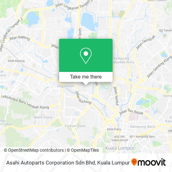 Asahi Autoparts Corporation Sdn Bhd map