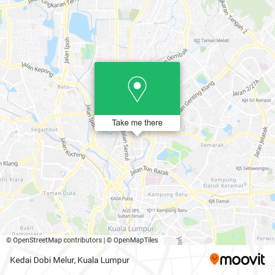 Kedai Dobi Melur map