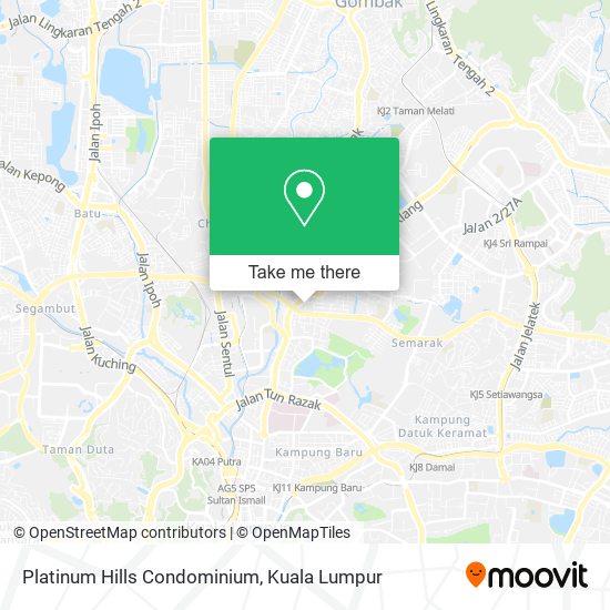 Platinum Hills Condominium map