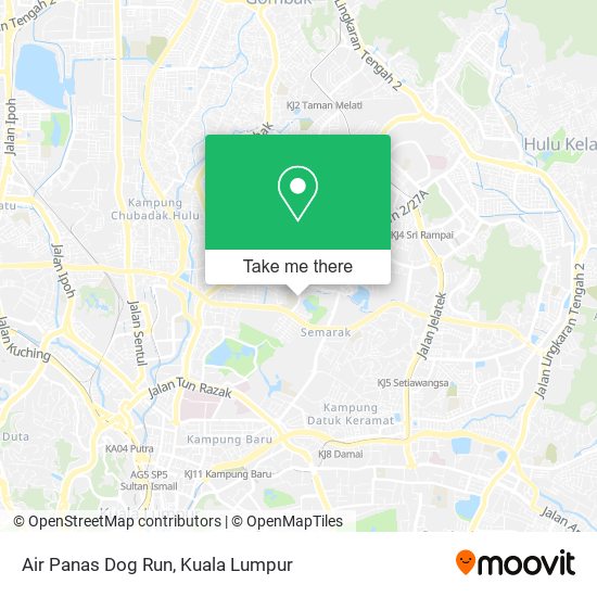 Air Panas Dog Run map