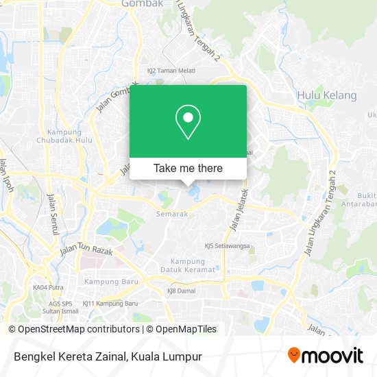 Peta Bengkel Kereta Zainal