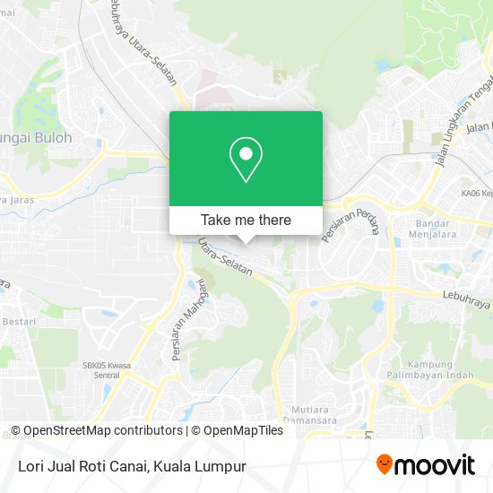 Lori Jual Roti Canai map