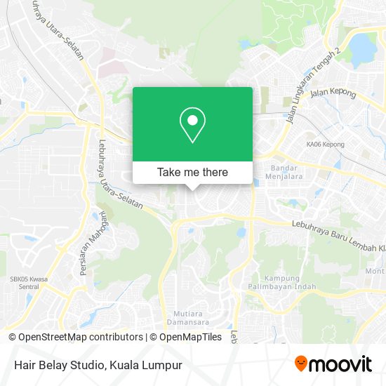 Hair Belay Studio map