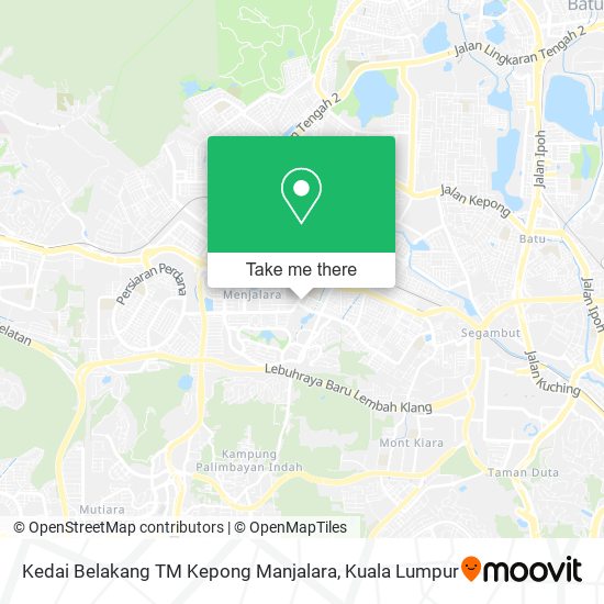 Kedai Belakang TM Kepong Manjalara map