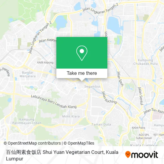 百仙阁素食饭店 Shui Yuan Vegetarian Court map