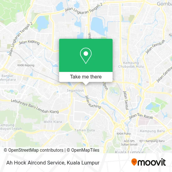 Ah Hock Aircond Service map