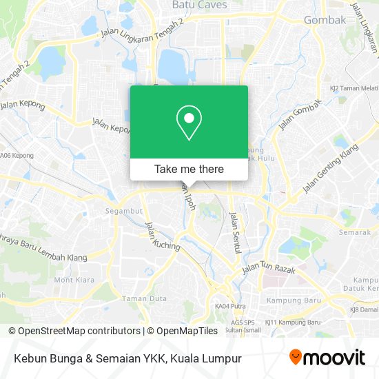 Peta Kebun Bunga & Semaian YKK