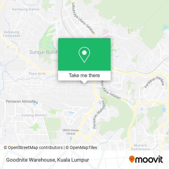 Goodnite Warehouse map