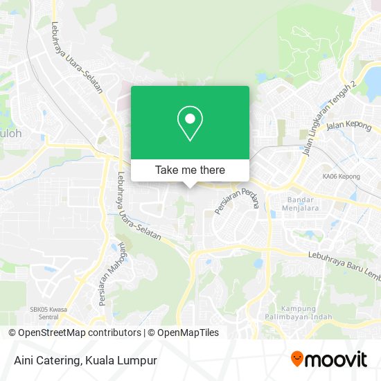 Aini Catering map