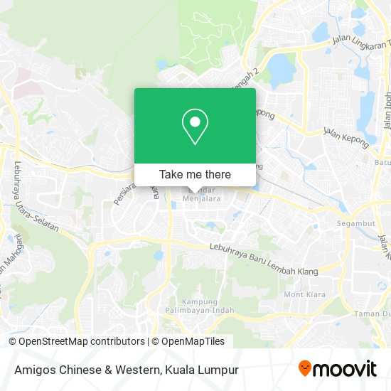 Amigos Chinese & Western map
