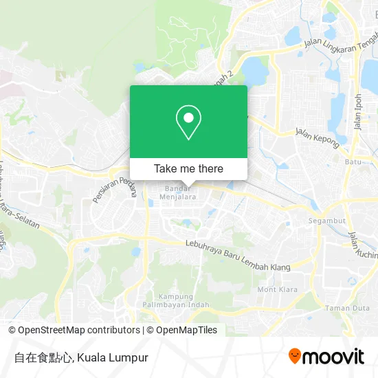 自在食點心 map