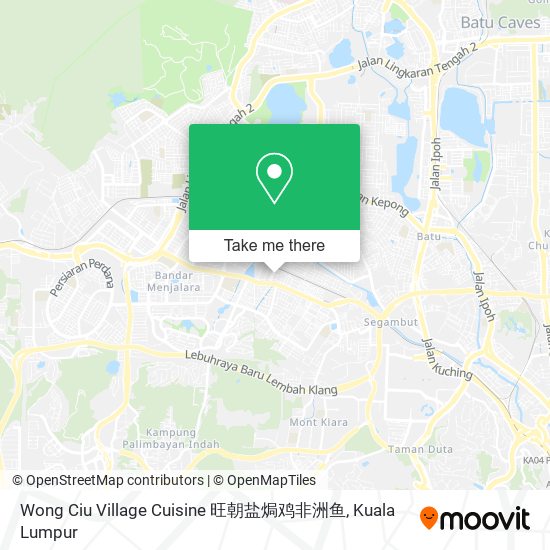 Wong Ciu Village Cuisine 旺朝盐焗鸡非洲鱼 map